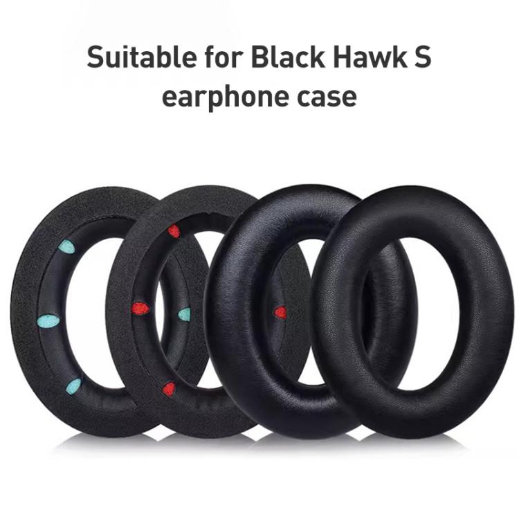 2pcs Football Net Earphone Replacement Earpads Pads For HyperX Revolver S(Black) - Earmuff & Pad by buy2fix | Online Shopping UK | buy2fix