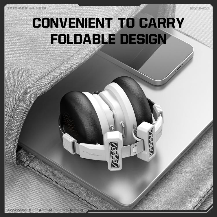 ONIKUMA GT803 Wired / Bluetooth 5.4 Dual Modes Gaming Headset(White) - Multimedia Headset by ONIKUMA | Online Shopping UK | buy2fix