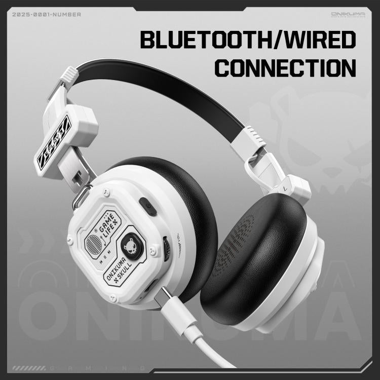 ONIKUMA GT803 Wired / Bluetooth 5.4 Dual Modes Gaming Headset(White) - Multimedia Headset by ONIKUMA | Online Shopping UK | buy2fix