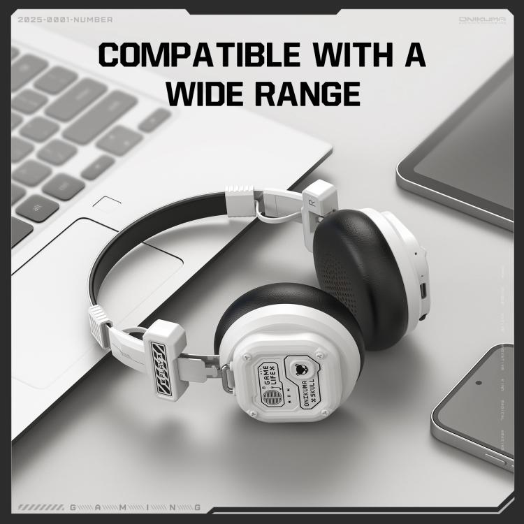 ONIKUMA GT803 Wired / Bluetooth 5.4 Dual Modes Gaming Headset(White) - Multimedia Headset by ONIKUMA | Online Shopping UK | buy2fix