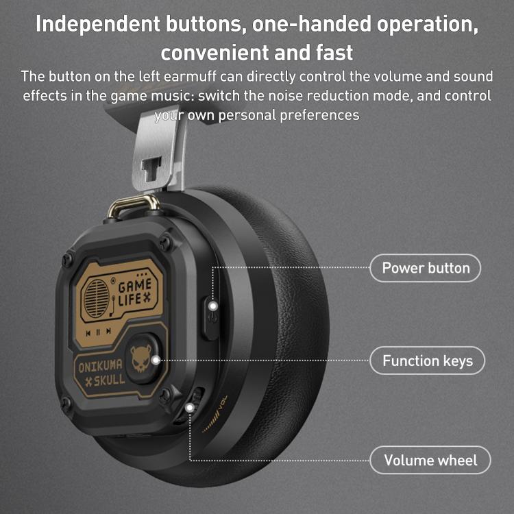 ONIKUMA GT803 Wired / Bluetooth 5.4 Dual Modes Gaming Headset(Black) - Multimedia Headset by ONIKUMA | Online Shopping UK | buy2fix