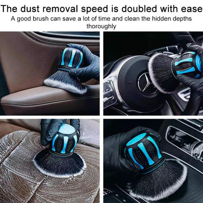 Car Large Round Head Soft Bristle Ball Interior Cleaning Brush(Wine Red) - Car washing supplies by buy2fix | Online Shopping UK | buy2fix