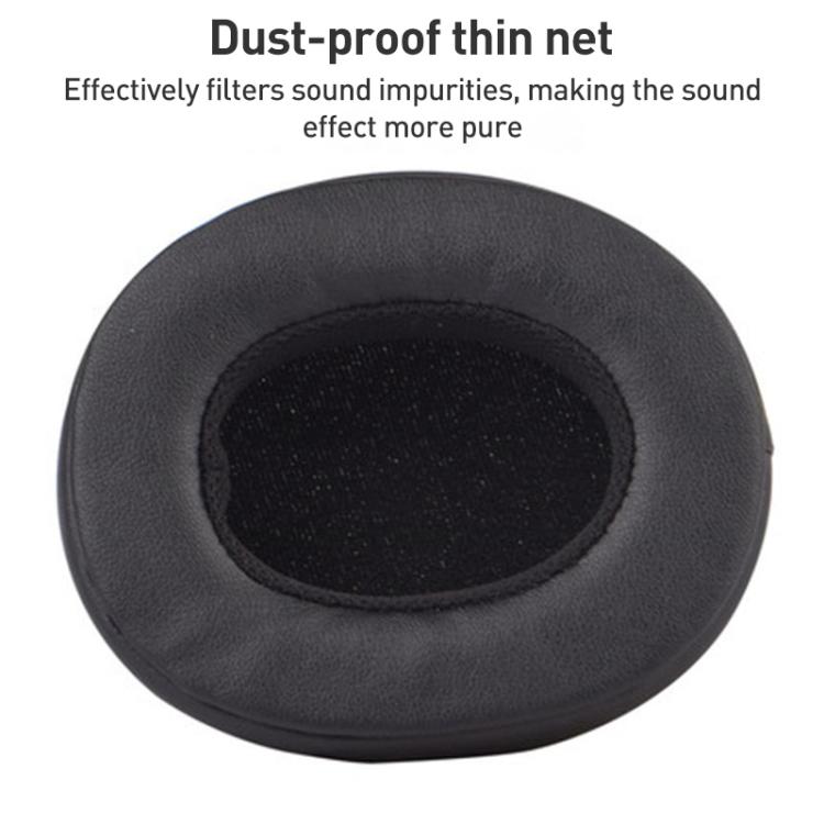 2pcs Ice Silk Cloth Earphone Replacement Earpads Pads For Skullcandy Crusher Wireless / Crusher Evo(Black) - Earmuff & Pad by buy2fix | Online Shopping UK | buy2fix