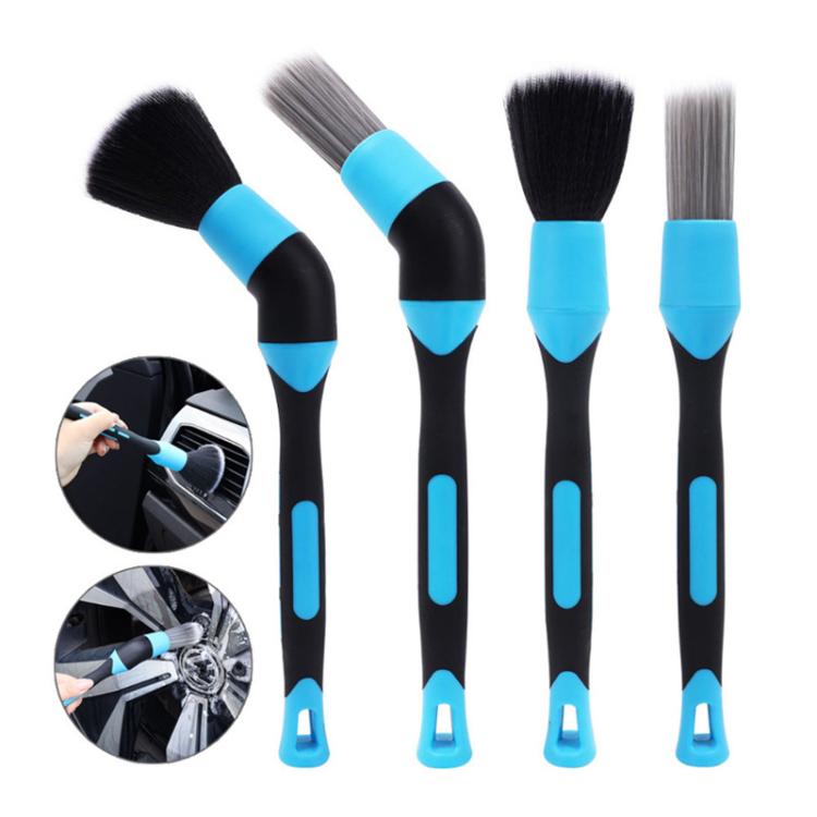 3pcs / Set Car Soft Bristle Cleaning Brush, with Elbow - Car washing supplies by buy2fix | Online Shopping UK | buy2fix