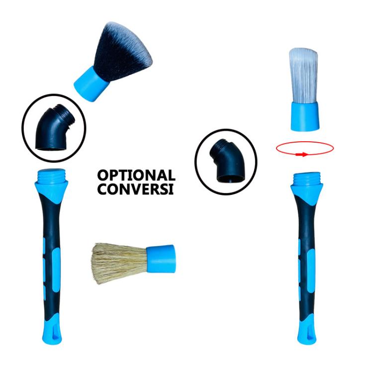 3pcs / Set Car Soft Bristle Cleaning Brush, with Elbow - Car washing supplies by buy2fix | Online Shopping UK | buy2fix