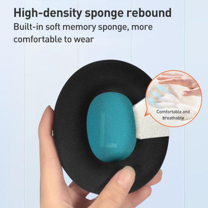 1 Pair Ice Silk Cloth Earphone Replacement Earpads Pads For Skullcandy Slyr Pro(Red Blue Net) - Earmuff & Pad by buy2fix | Online Shopping UK | buy2fix