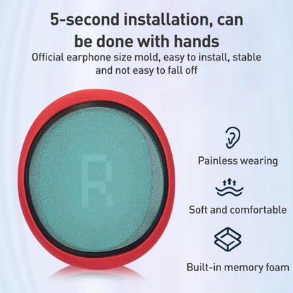 1 Pair Ice Silk Cloth Earphone Replacement Earpads Pads For Skullcandy Slyr Pro(Black Green Net) - Earmuff & Pad by buy2fix | Online Shopping UK | buy2fix