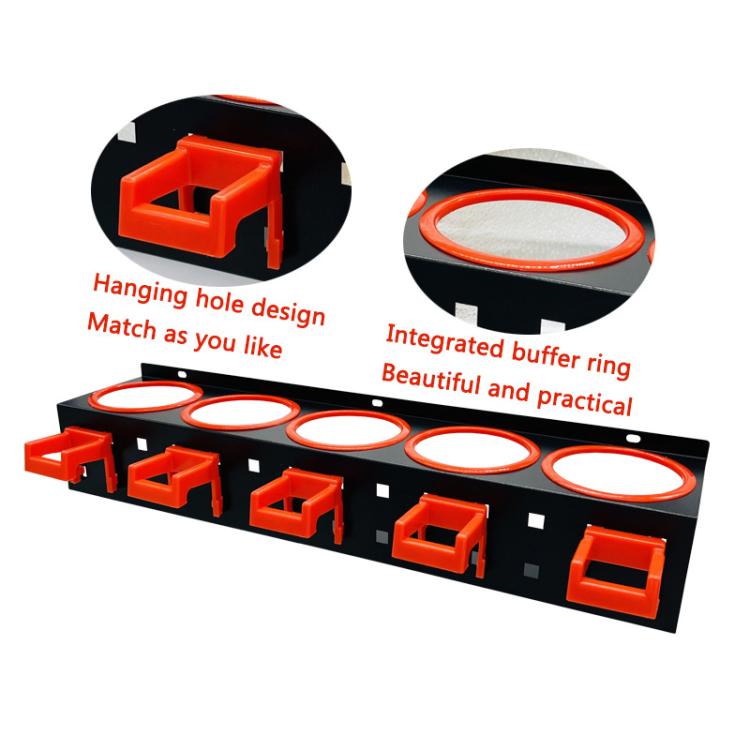 Car Wash Tool Organizer Multifunctional Spray Bottle Storage Holder(Black Red) - Car washing supplies by buy2fix | Online Shopping UK | buy2fix