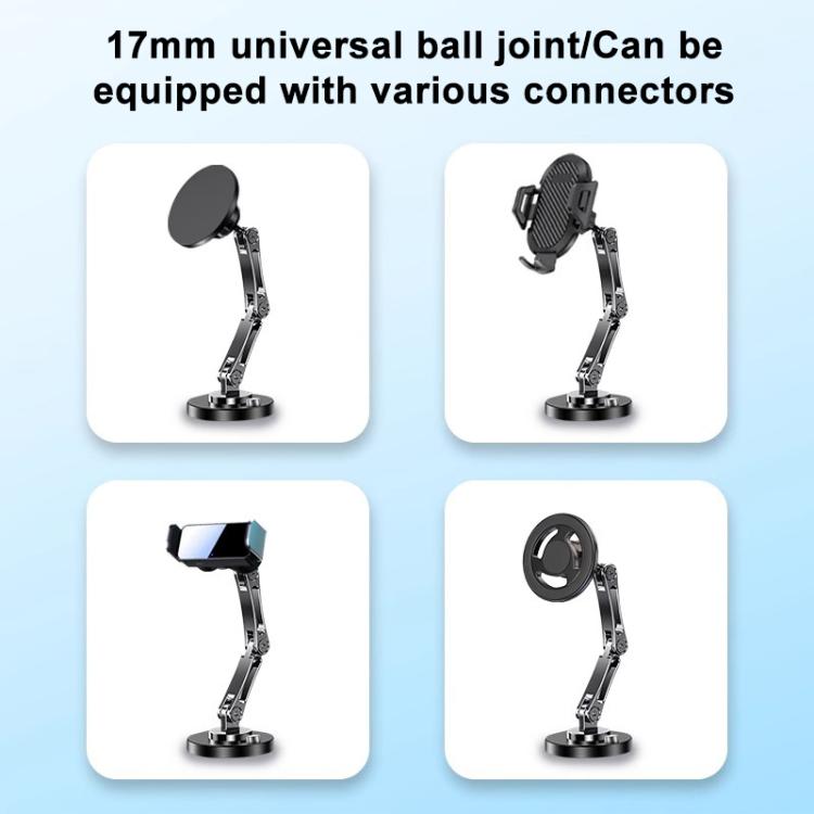 360 Degree Rotating Adhesive Magnetic 15W Wireless Fast Charger Car Holder, Type:3-folding - Wireless Charger Holders by buy2fix | Online Shopping UK | buy2fix