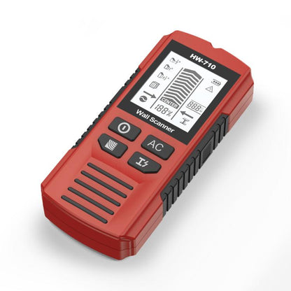 HW-710 5-in-1 Wall Scanner Metal Detector Stud Finder Measuring Instrument(Red) - Metal Detector by buy2fix | Online Shopping UK | buy2fix
