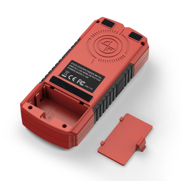 HW-710 5-in-1 Wall Scanner Metal Detector Stud Finder Measuring Instrument(Red) - Metal Detector by buy2fix | Online Shopping UK | buy2fix