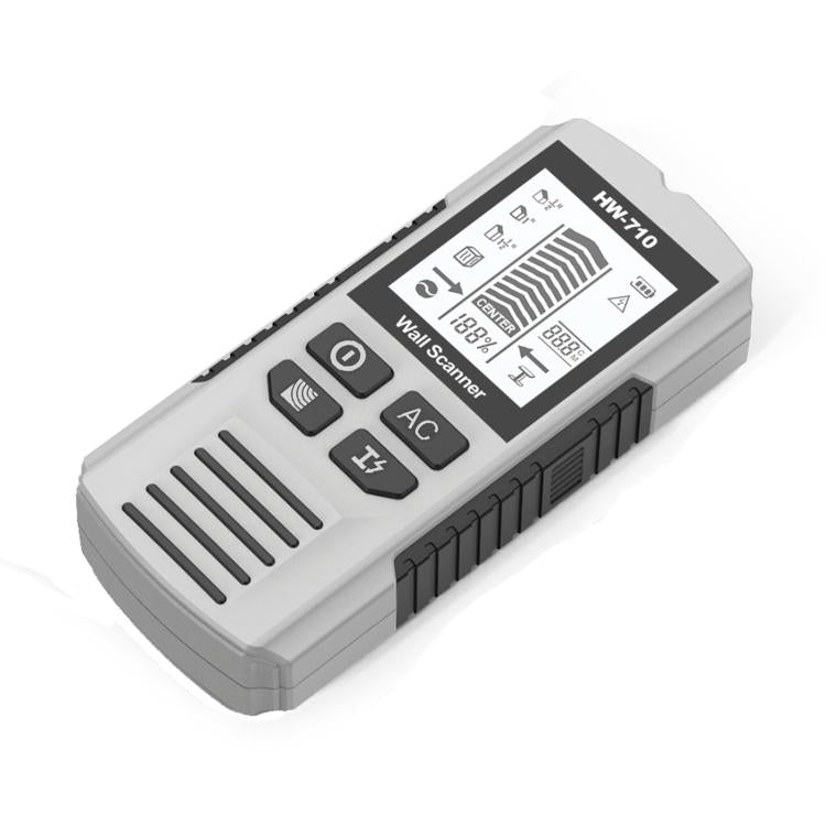 HW-710 5-in-1 Wall Scanner Metal Detector Stud Finder Measuring Instrument(Silver) - Metal Detector by buy2fix | Online Shopping UK | buy2fix