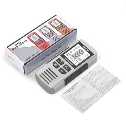 HW-710 5-in-1 Wall Scanner Metal Detector Stud Finder Measuring Instrument(Silver) - Metal Detector by buy2fix | Online Shopping UK | buy2fix