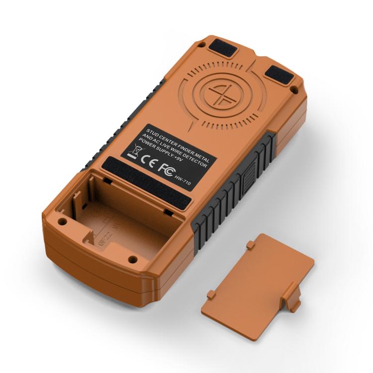 HW-710 5-in-1 Wall Scanner Metal Detector Stud Finder Measuring Instrument(Yellow) - Metal Detector by buy2fix | Online Shopping UK | buy2fix