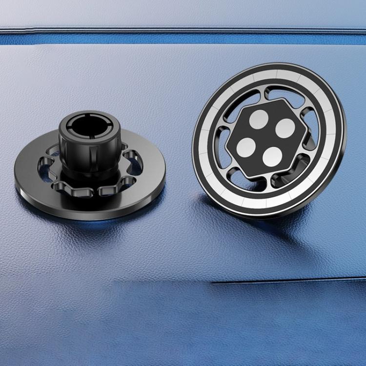 17mm Universal Ball MagSafe Magnetic Adapter Car Phone Holder Base, Type:C5 Hexagonal Black - Universal Car Holders by buy2fix | Online Shopping UK | buy2fix