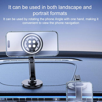 17mm Universal Ball MagSafe Magnetic Adapter Car Phone Holder Base, Type:C5 Hexagonal Black - Universal Car Holders by buy2fix | Online Shopping UK | buy2fix