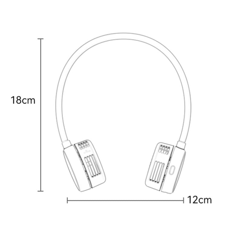 Yesido YF17 Portable Surround Neck Fan(Grey White) - Electric Fans by Yesido | Online Shopping UK | buy2fix