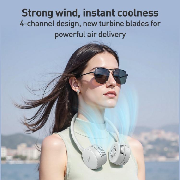 Yesido YF17 Portable Surround Neck Fan(Grey White) - Electric Fans by Yesido | Online Shopping UK | buy2fix