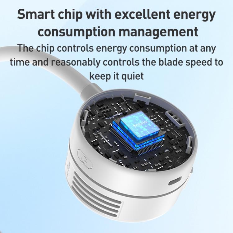 Yesido YF17 Portable Surround Neck Fan(Grey White) - Electric Fans by Yesido | Online Shopping UK | buy2fix