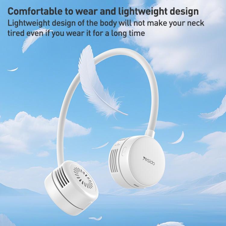 Yesido YF17 Portable Surround Neck Fan(Grey White) - Electric Fans by Yesido | Online Shopping UK | buy2fix