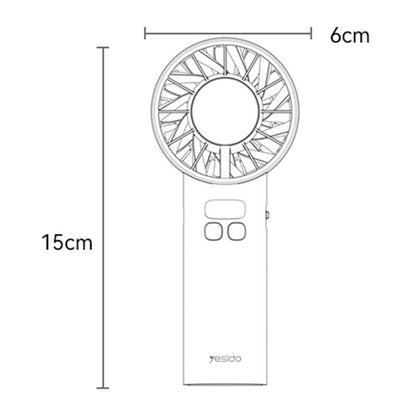 Yesido YF18 Handheld Ice Compress Brushless High Speed ??Fan(Beige) - Electric Fans by Yesido | Online Shopping UK | buy2fix
