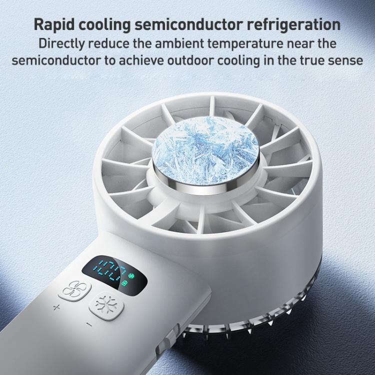 Yesido YF18 Handheld Ice Compress Brushless High Speed ??Fan(Beige) - Electric Fans by Yesido | Online Shopping UK | buy2fix