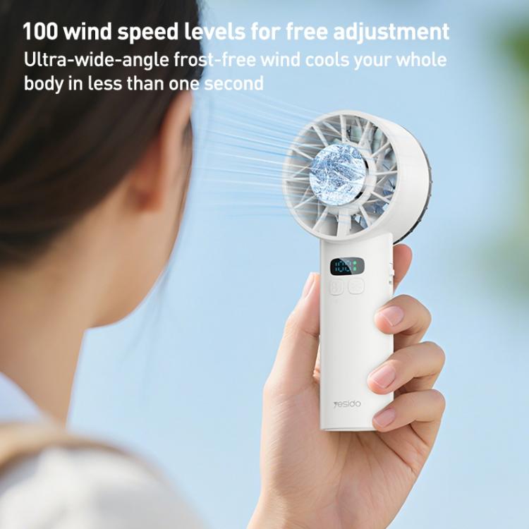 Yesido YF18 Handheld Ice Compress Brushless High Speed ??Fan(Beige) - Electric Fans by Yesido | Online Shopping UK | buy2fix