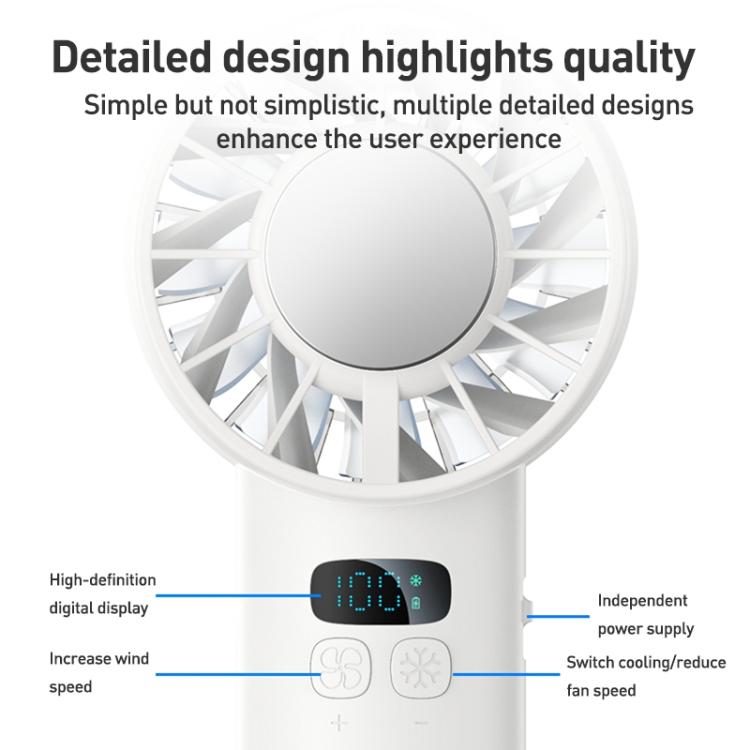 Yesido YF18 Handheld Ice Compress Brushless High Speed ??Fan(Beige) - Electric Fans by Yesido | Online Shopping UK | buy2fix