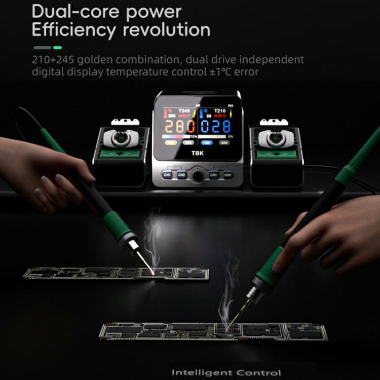 TBK 310 Intelligent Double-station Soldering Station, Plug:US Plug - Electric Soldering Iron by TBK | Online Shopping UK | buy2fix