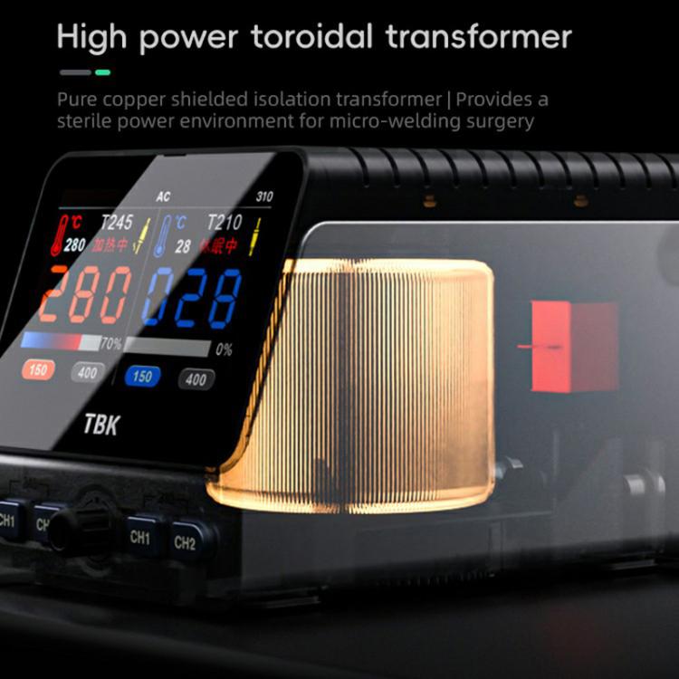 TBK 310 Intelligent Double-station Soldering Station, Plug:UK Plug - Electric Soldering Iron by TBK | Online Shopping UK | buy2fix