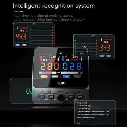 TBK 310 Intelligent Double-station Soldering Station, Plug:AU Plug - Electric Soldering Iron by TBK | Online Shopping UK | buy2fix
