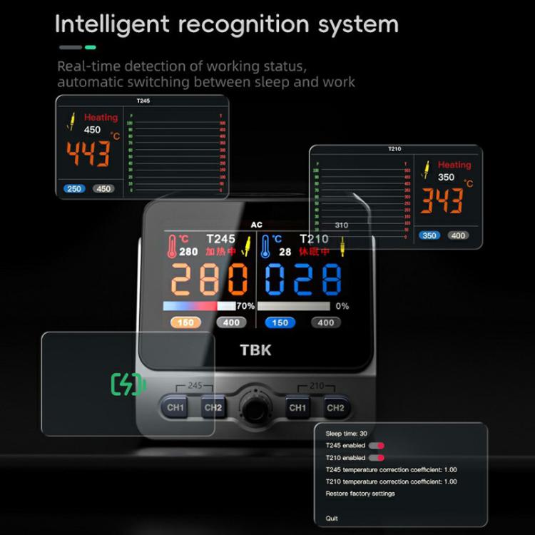 TBK 310 Intelligent Double-station Soldering Station, Plug:US Plug - Electric Soldering Iron by TBK | Online Shopping UK | buy2fix