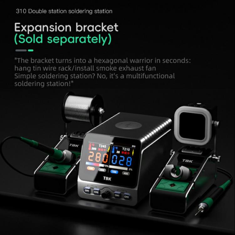 TBK 310 Intelligent Double-station Soldering Station, Plug:EU Plug - Electric Soldering Iron by TBK | Online Shopping UK | buy2fix