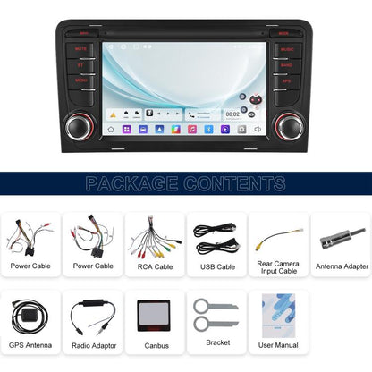 For Audi A3 8P 2003-2012 Android 15 7 inch Smart Central Control Car GPS Navigator Car MP5 Player, Memory:Standard - Car MP3 & MP4 & MP5 by buy2fix | Online Shopping UK | buy2fix