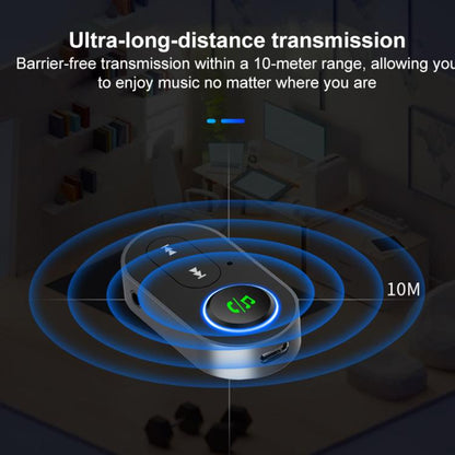 BR10 Car Bluetooth AUX Receiver Bluetooth Audio Adapter(Black) - Bluetooth Adapters by buy2fix | Online Shopping UK | buy2fix