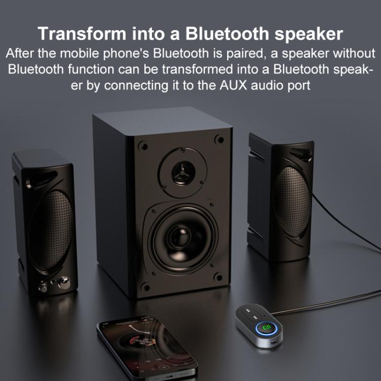 BR10 Car Bluetooth AUX Receiver Bluetooth Audio Adapter(Black) - Bluetooth Adapters by buy2fix | Online Shopping UK | buy2fix