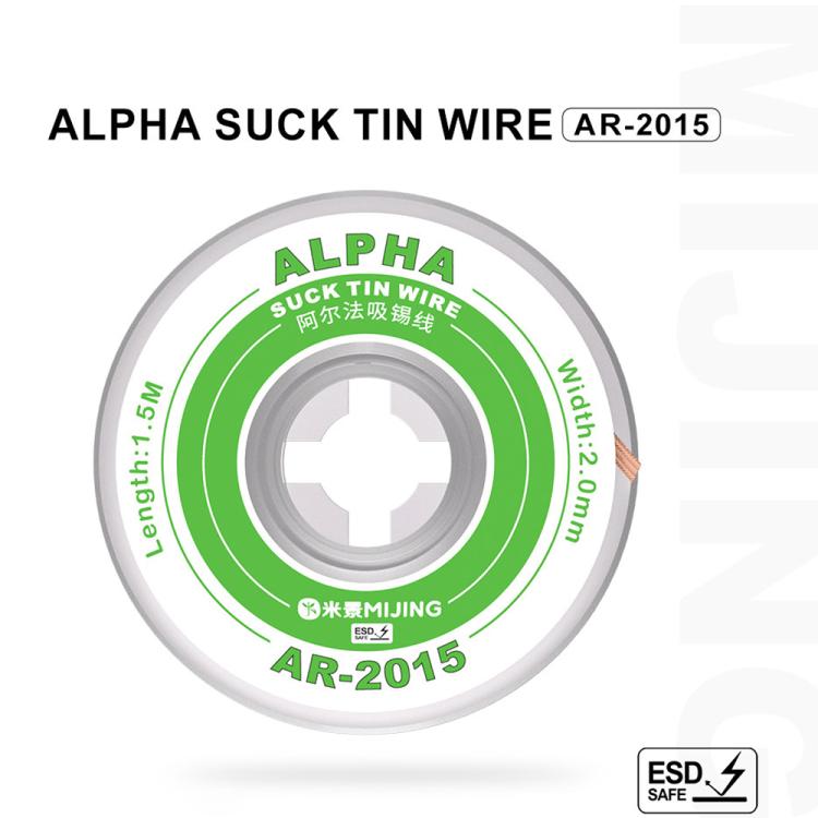Mijing 10 in 1 Motherboard IC Chip Cleaning Alpha Tin-Absorbing Wire, Model:AR-2015 - Welding Wire by MIJING | Online Shopping UK | buy2fix