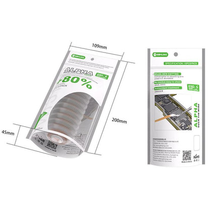 Mijing 10 in 1 Motherboard IC Chip Cleaning Alpha Tin-Absorbing Wire, Model:AR-2015 - Welding Wire by MIJING | Online Shopping UK | buy2fix