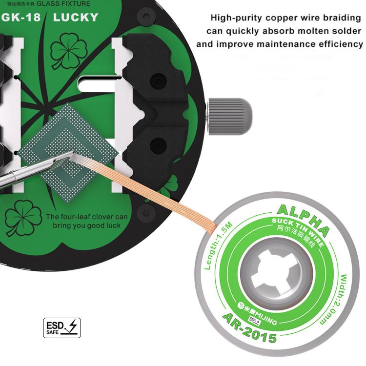 Mijing 10 in 1 Motherboard IC Chip Cleaning Alpha Tin-Absorbing Wire, Model:AR-2020 - Welding Wire by MIJING | Online Shopping UK | buy2fix