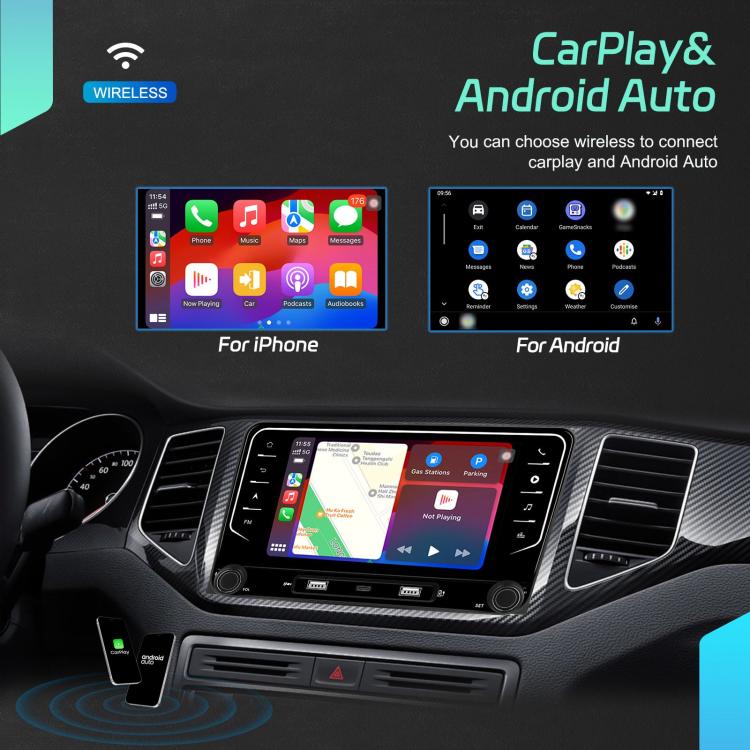 For Volkswagen Android 15 7 inch Wireless CarPlay Car Player Central Control Navigation Machine, Specification:Standard - Car MP3 & MP4 & MP5 by buy2fix | Online Shopping UK | buy2fix