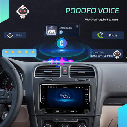 For Volkswagen Android 15 7 inch Wireless CarPlay Car Player Central Control Navigation Machine, Specification:Standard - Car MP3 & MP4 & MP5 by buy2fix | Online Shopping UK | buy2fix