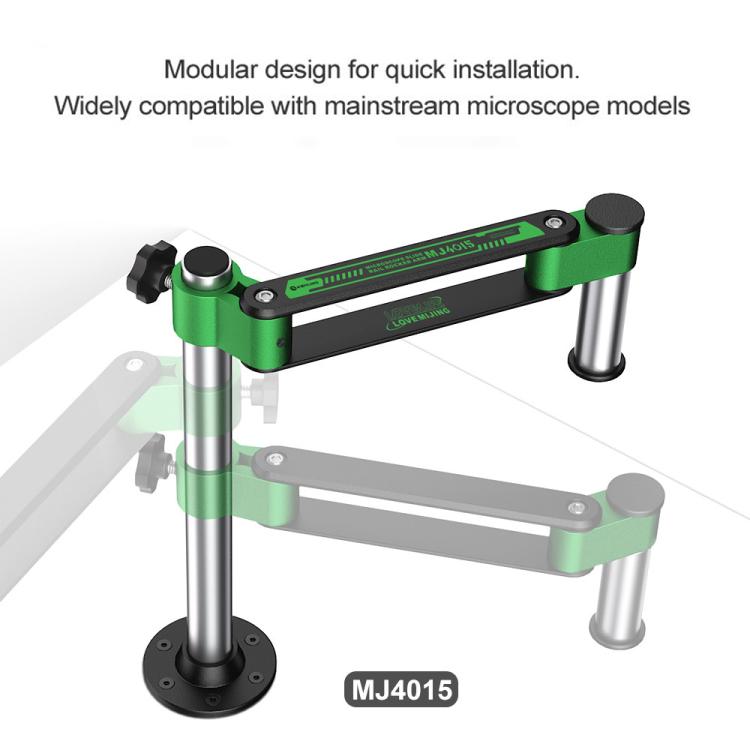 Mijing MJ4015 360 Universal Rotation Telescopic Folding Microscope Metal Bracket Arm - Microscope Magnifier Series by MIJING | Online Shopping UK | buy2fix