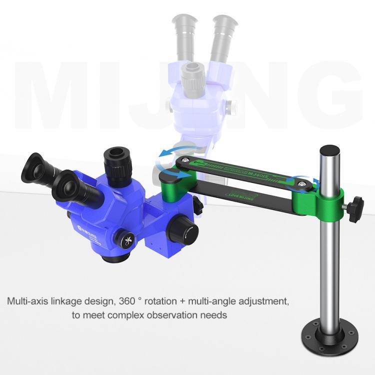 Mijing MJ4015 360 Universal Rotation Telescopic Folding Microscope Metal Bracket Arm - Microscope Magnifier Series by MIJING | Online Shopping UK | buy2fix