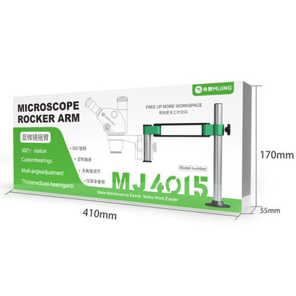 Mijing MJ4015 360 Universal Rotation Telescopic Folding Microscope Metal Bracket Arm - Microscope Magnifier Series by MIJING | Online Shopping UK | buy2fix