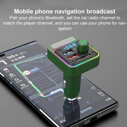 BC91 Car Bluetooth Hands-free Calling PD36W Fast Charging with Atmosphere Light(Black) - Bluetooth Car Kits by buy2fix | Online Shopping UK | buy2fix