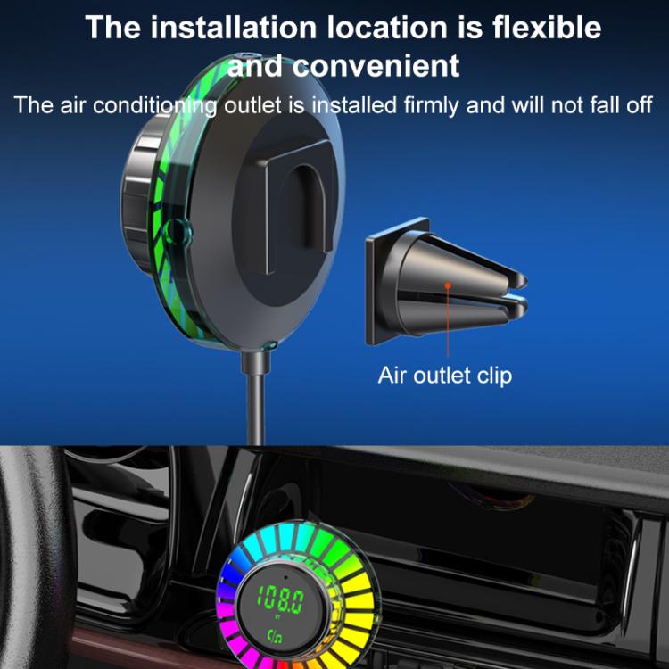 BC96 Car Bluetooth Hands-free Calling PD48W Fast Charging(Black) - Bluetooth Car Kits by buy2fix | Online Shopping UK | buy2fix