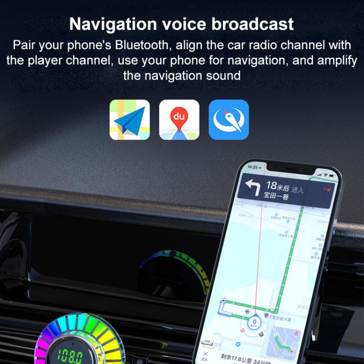 BC96 Car Bluetooth Hands-free Calling PD48W Fast Charging(Black) - Bluetooth Car Kits by buy2fix | Online Shopping UK | buy2fix