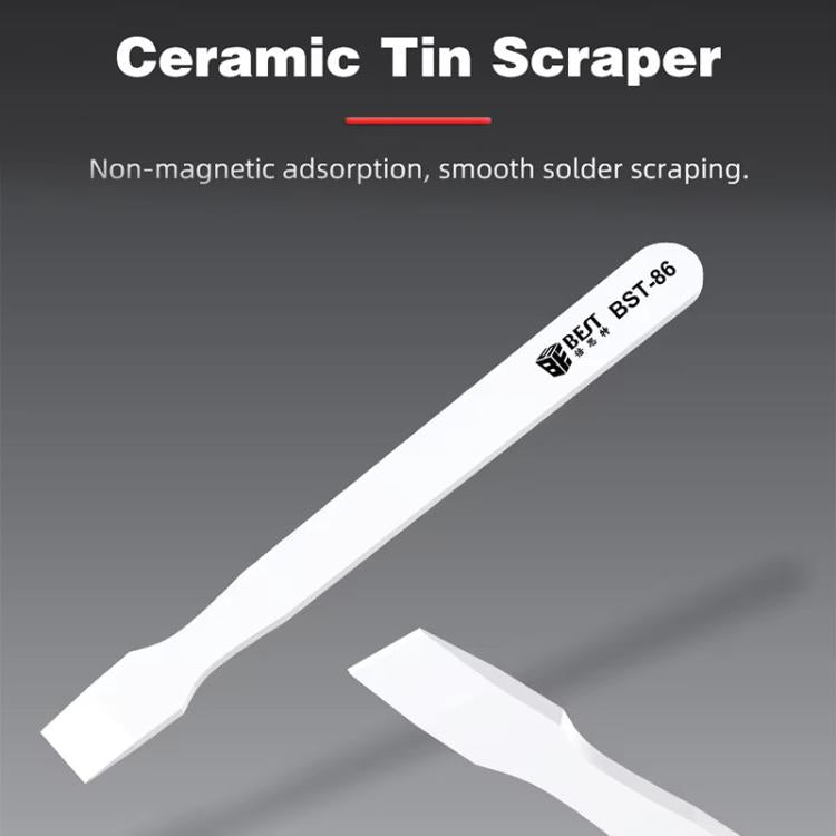 BEST BST-86 Multifunctional Anti-static Anti-magnetic BGA Ceramic Tin Scraper - Dust Remove Tool by BEST | Online Shopping UK | buy2fix