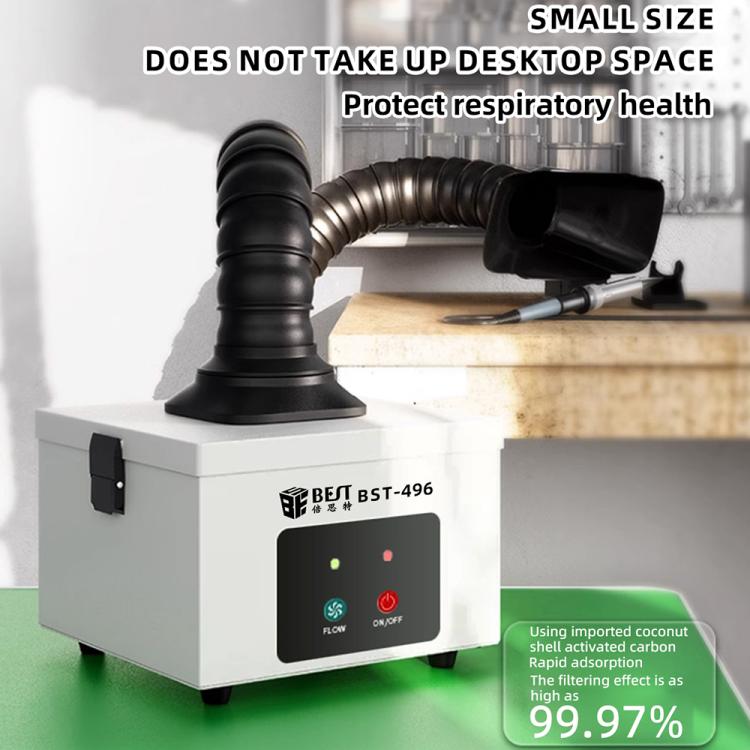 BEST BST-496 Small Smoke Purifying and Exhausting Machine, Plug:EU Plug - Dust Remove Tool by BEST | Online Shopping UK | buy2fix