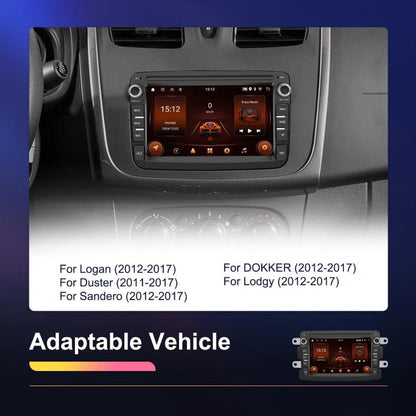 For Dacia Android 15 7 inch Wireless CarPlay Car Player Car Central Control Navigation Machine, Specification:Standard+AHD+Microphone - Car MP3 & MP4 & MP5 by buy2fix | Online Shopping UK | buy2fix